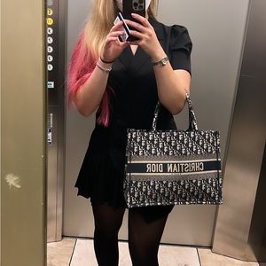 Commense work collared shirt dress size medium black